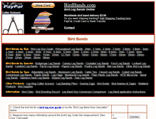Tablet Screenshot of birdbands.com